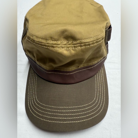 Gracehats Brown and Tan Men's Cadet Cap - Picture 10 of 10